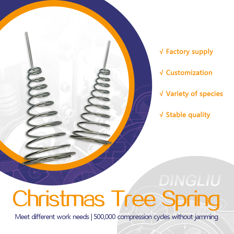 Christmas tree top spring tower spring craft, Christmas party decoration, suitable for home, hotel Christmas tree decoration