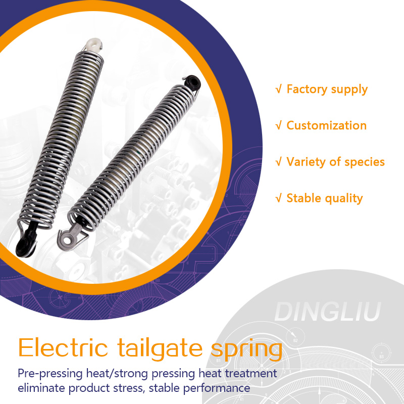 Hydraulic strut spring for rear trunk lid of car